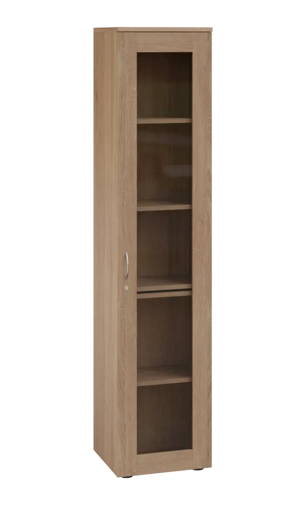 LE - 41 skříň léková prosklená, pravá, dub bardolino